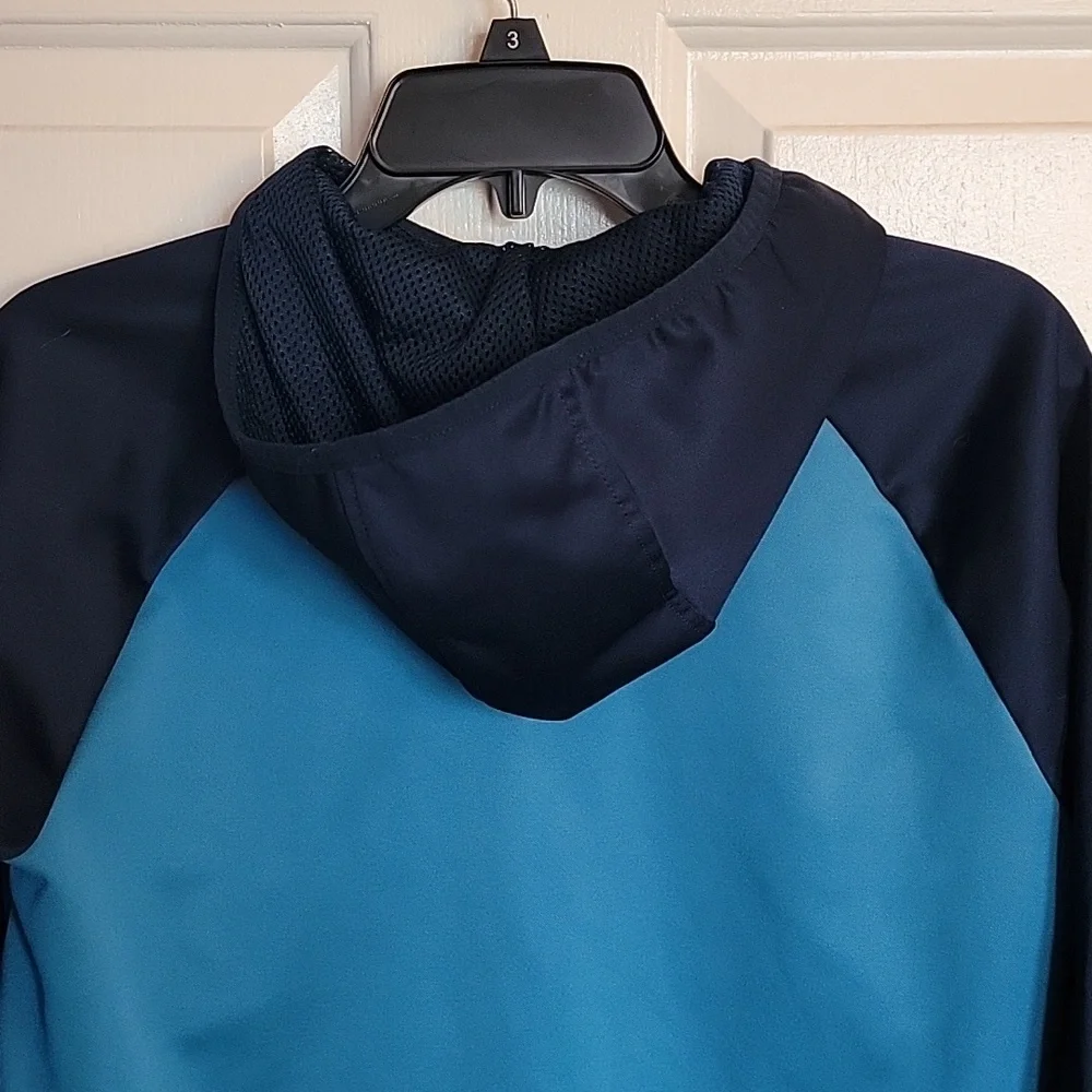 Xersion, boys large (14-16) long sleeved jacket with front zipper and hood.